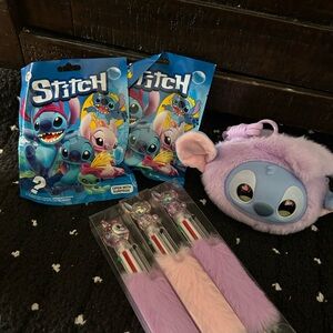 Stitch Kids Toy Set with Purple and Blue Colors
